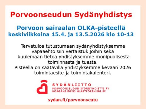 Porvoonseudun Sydänyhdistys / Borgånejdens Hjärtförening Rf