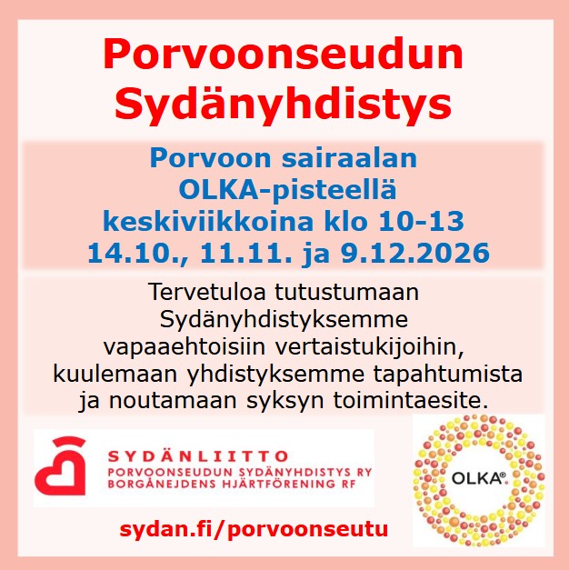 Porvoonseudun Sydänyhdistys / Borgånejdens Hjärtförening Rf