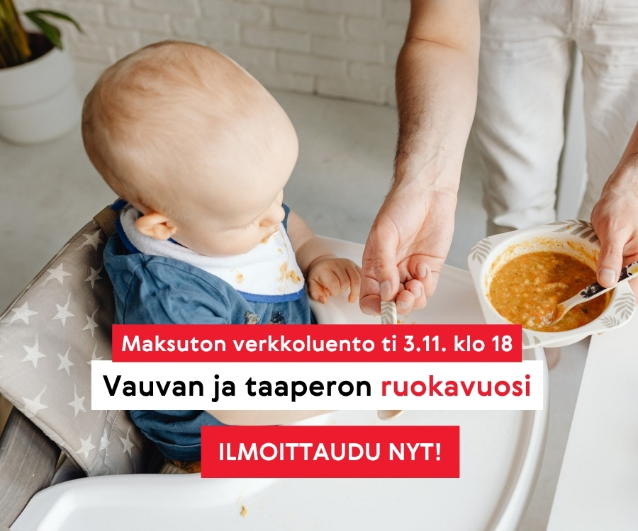 3.11. verkkoluento: Vauvan ja taaperon ruokavuosi